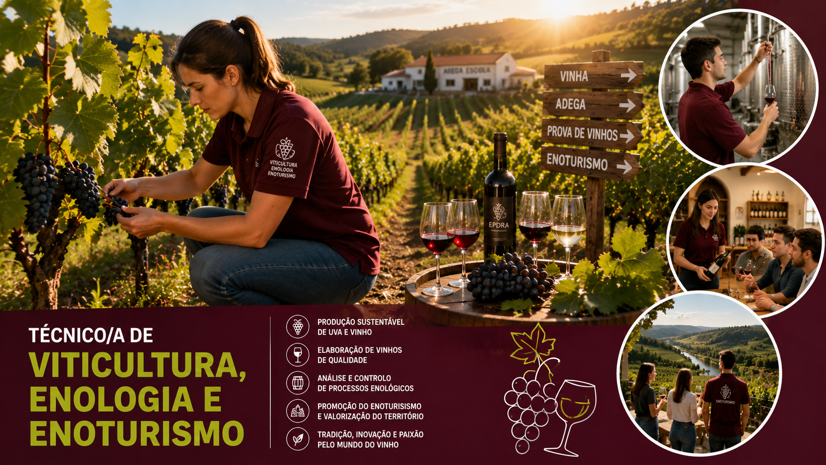 Técnico/a de Viticultura, Enologia e Enoturismo